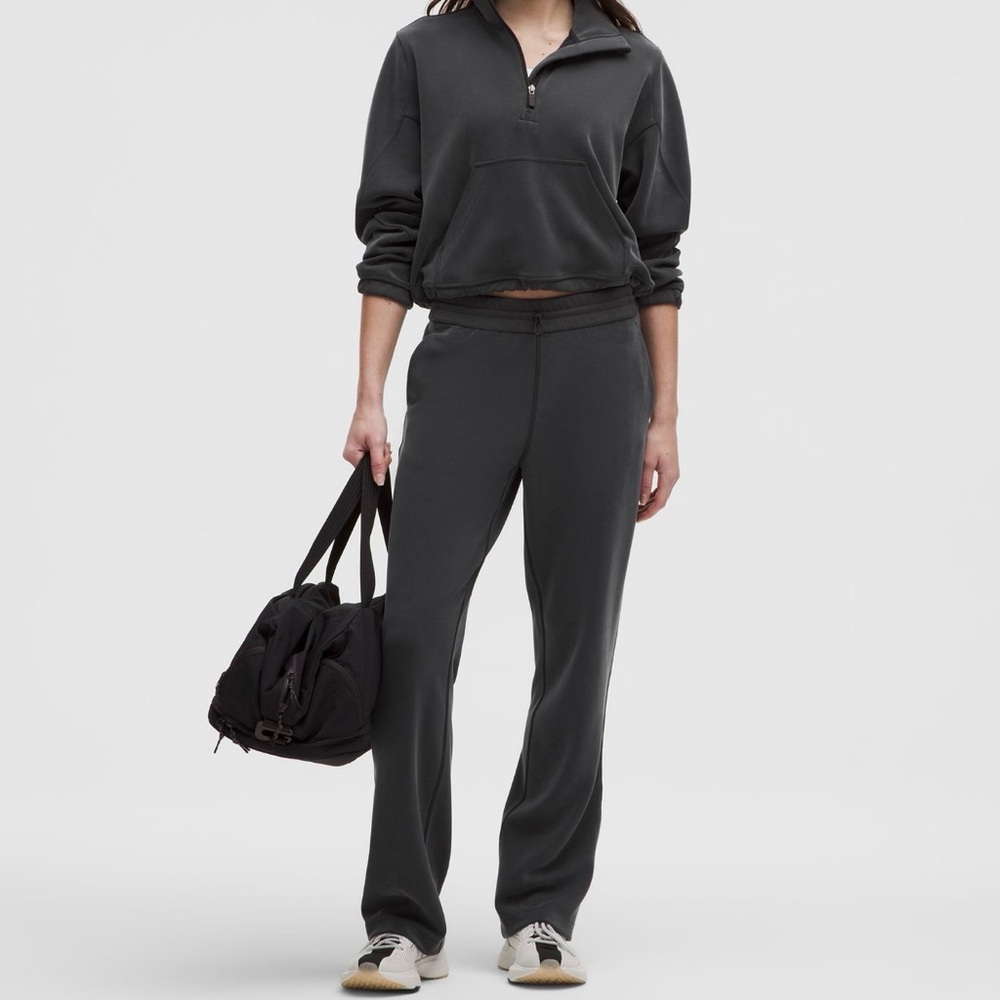 Lululemon soft stream Relaxed Straight-Leg Women's trouser pant - Charcoal